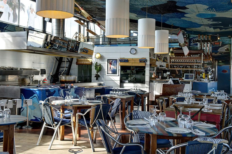 Xiringuito Escribà restaurant in Barcelona, Spain