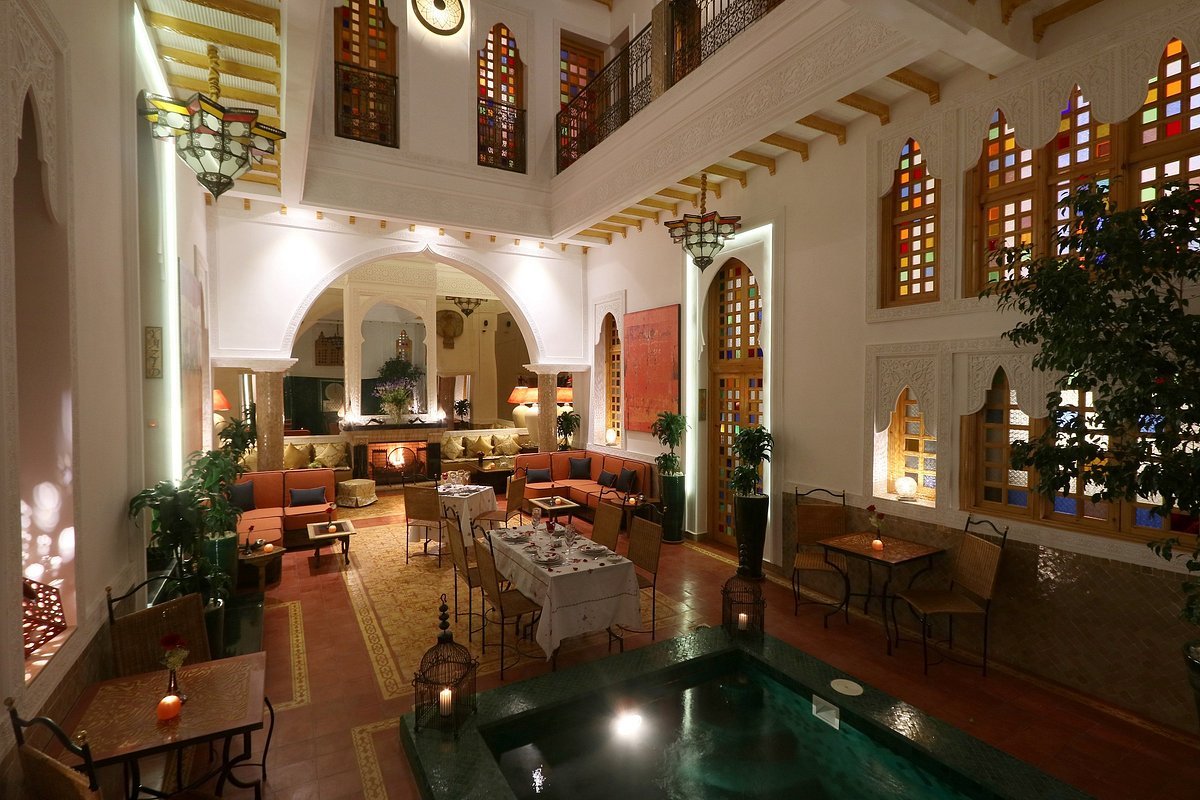 Palais Ronsard restaurant in Marrakesh, Morocco