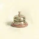 Painted concierge bell