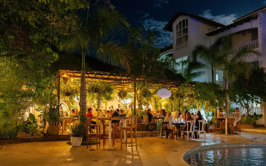Bella 'Mbriana. Hotel Los Flamencos restaurant in Dominicus