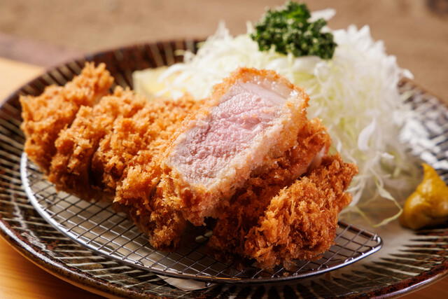 Tonkatsu to, Shabushabu. Kurobuta Fukuya restaurant in Kagoshima, Japan