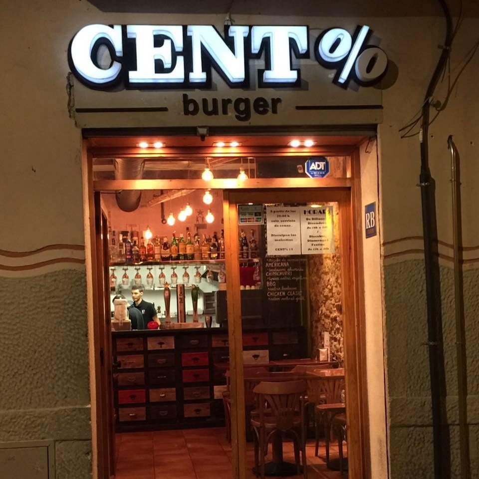 Cent % BurgerBar, Restaurant in Barcelona
