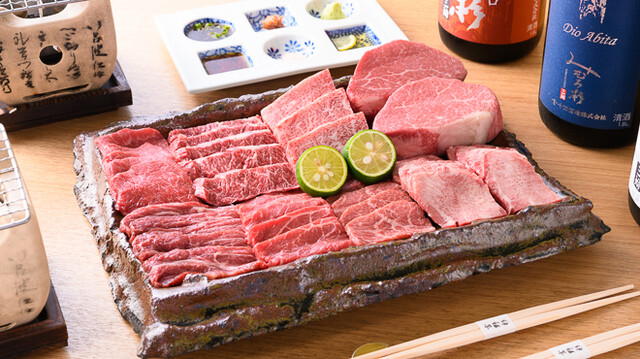 Yakiniku Mikazuki Tenjinbashi ten restaurant in Osaka, Japan