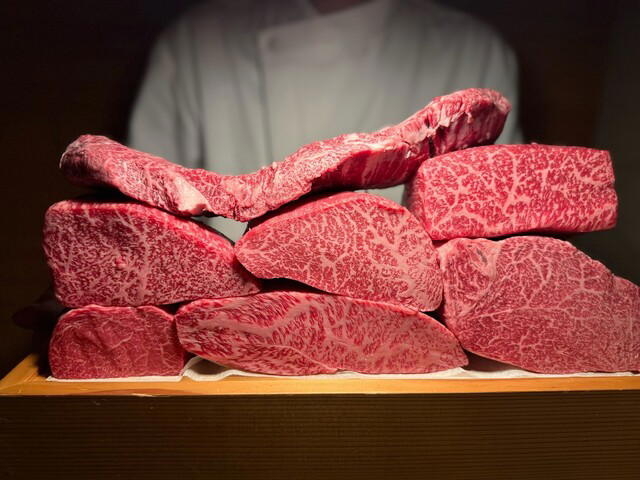 Wagyu Matsushita Kamidoori ten restaurant in Osaka, Japan