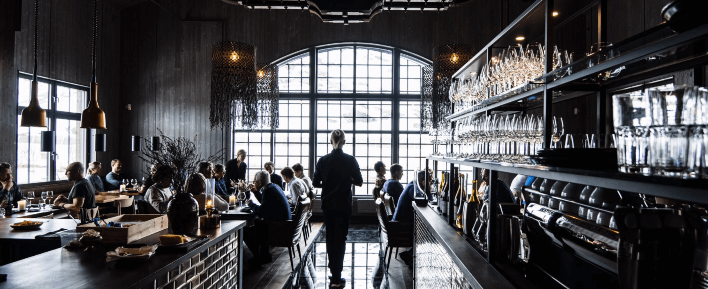 Niehku Mountain Villa – Restaurang, Riksgransen, Sweden