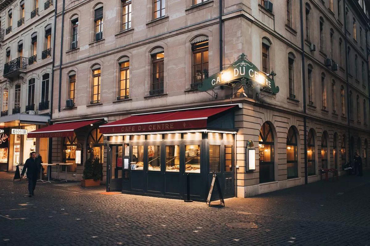 Café du Centre restaurant in Geneva, Switzerland