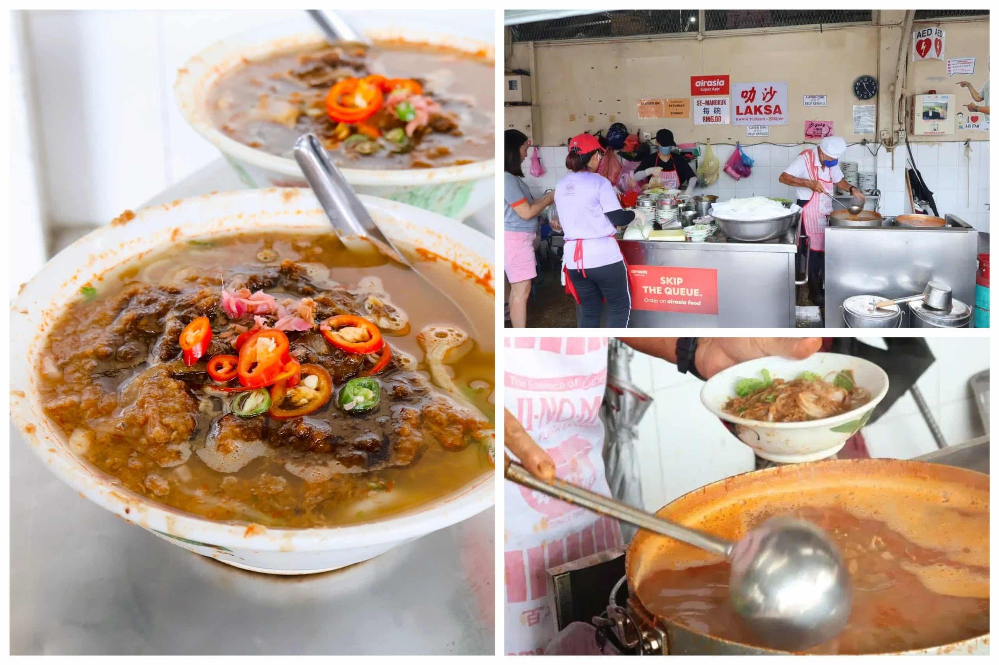 Air Itam Asam Laksa, Chong Char Koay Teow, and 888 Hokkien Mee