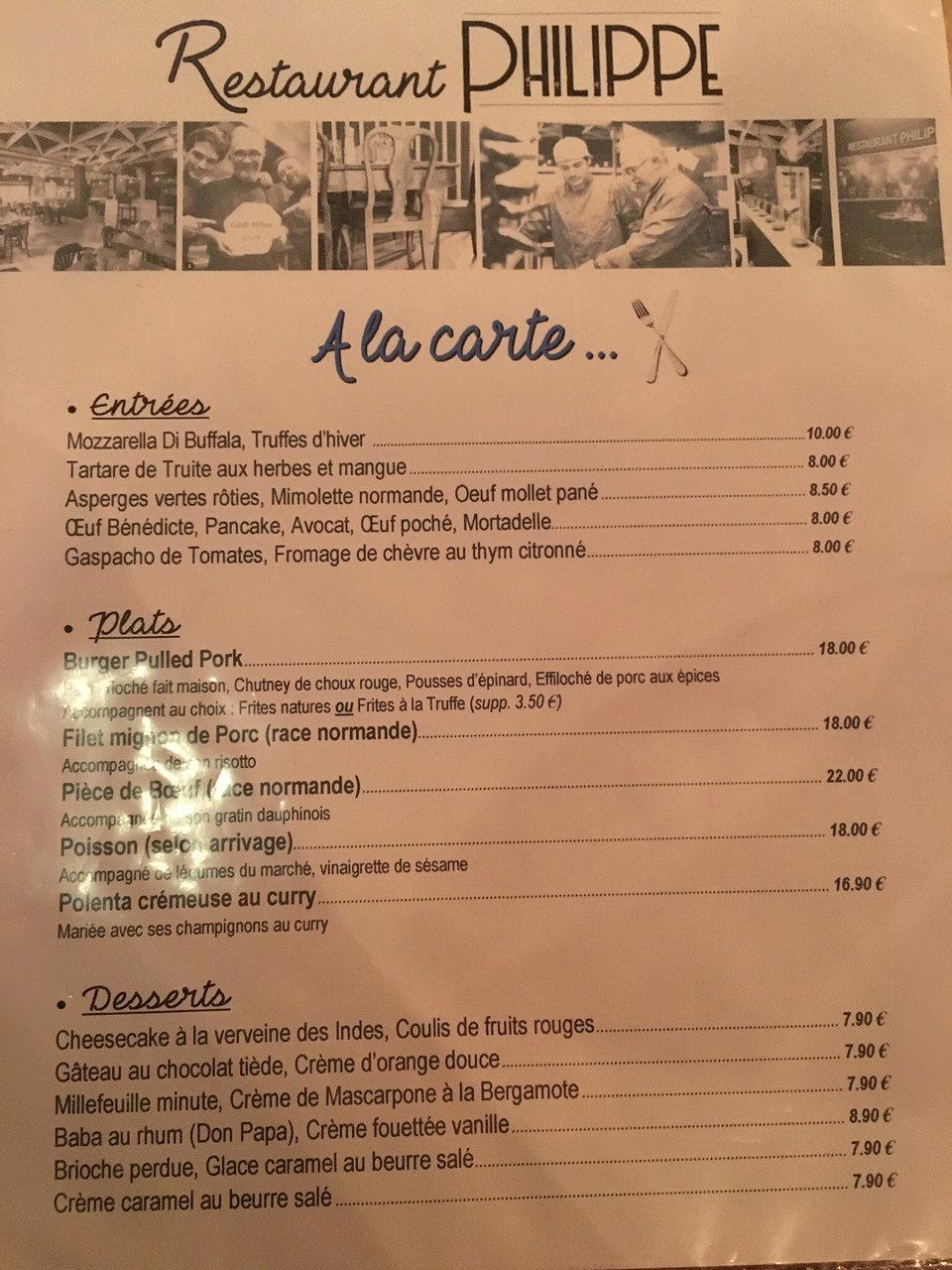 Chez Philippe restaurant in Rouen, France