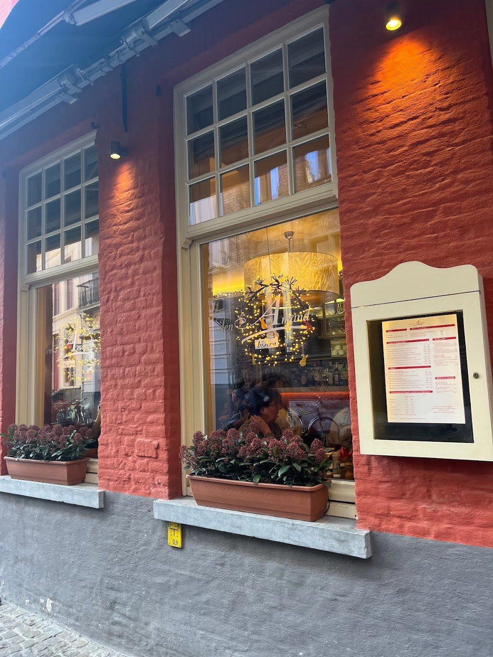Bistro Den Amand restaurant in Bruges, Belgium
