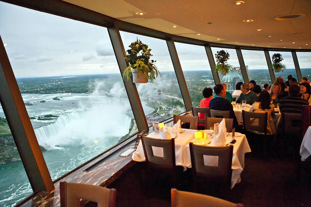 Skylon Tower Revolving Dining Room restaurant in Niagara Falls, Canada