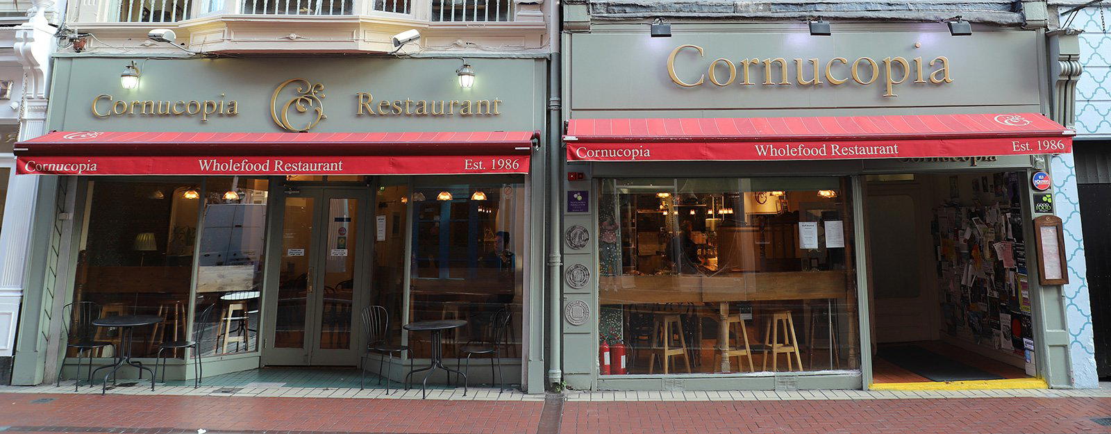Cornucopia restaurant in Dublin, Ireland
