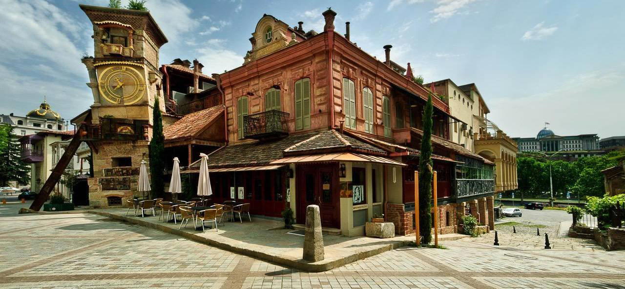 Gabriadze Cafe restaurant in Tbilisi, Georgia