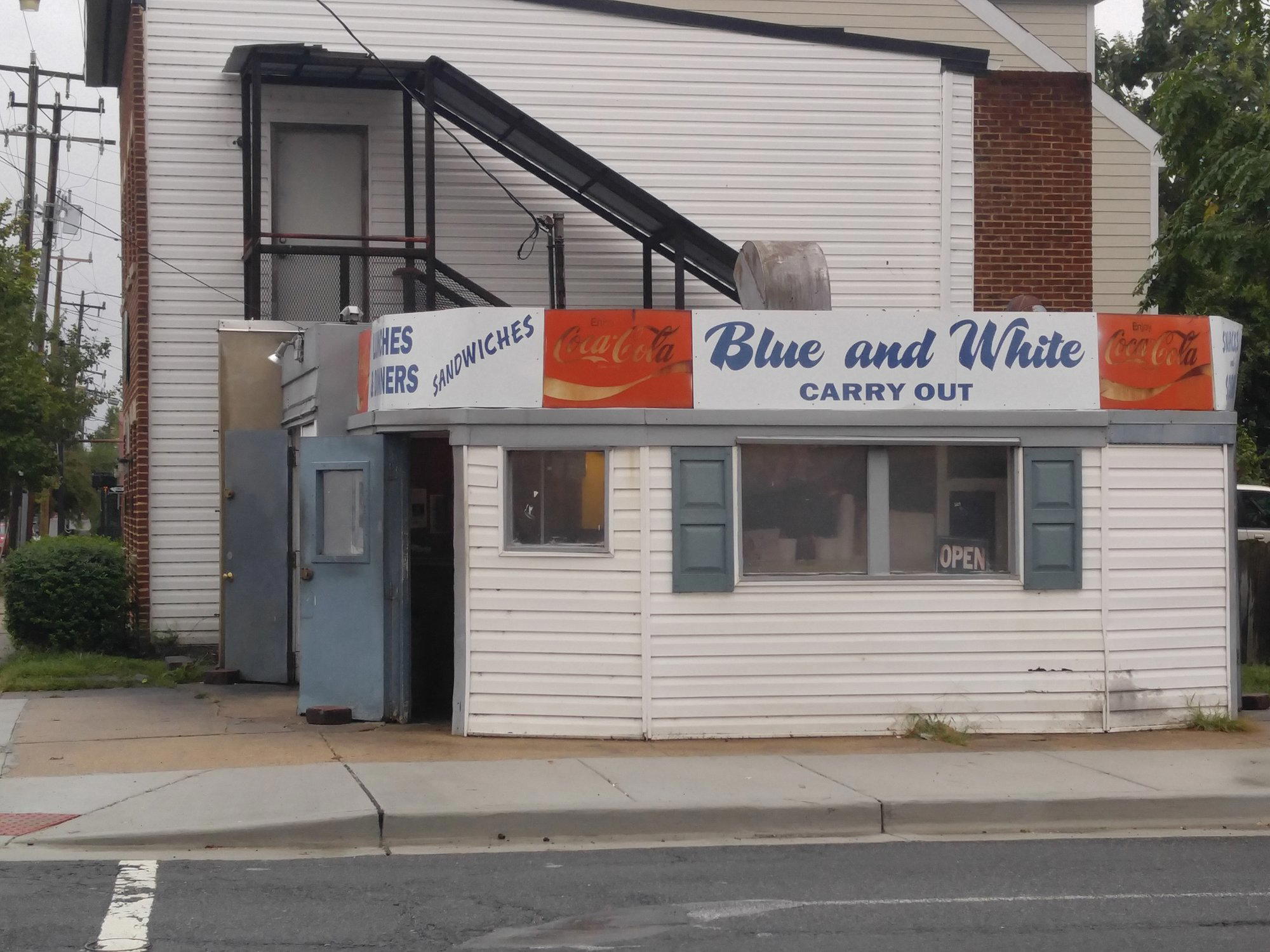 Blue & White Carry Out restaurant in Alexandria, United States