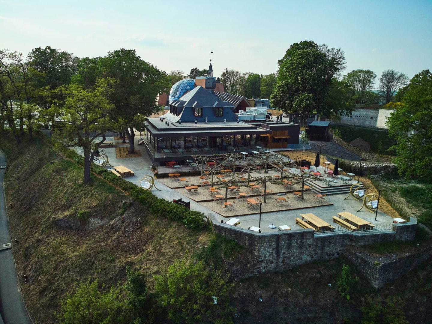 Le Panorama restaurant in Namur, Belgium