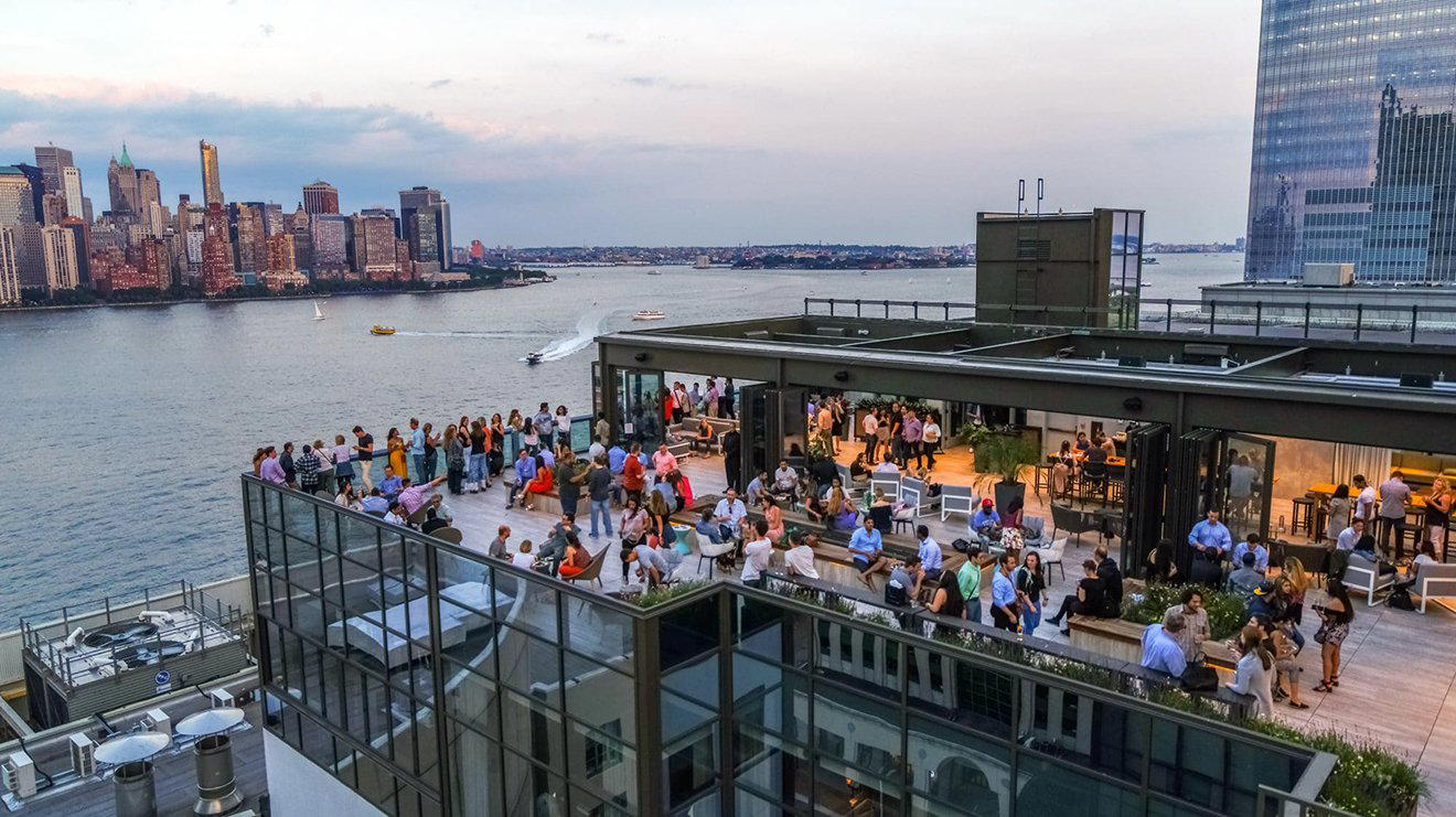 RoofTop at Exchange Place restaurant in Jersey City, United States