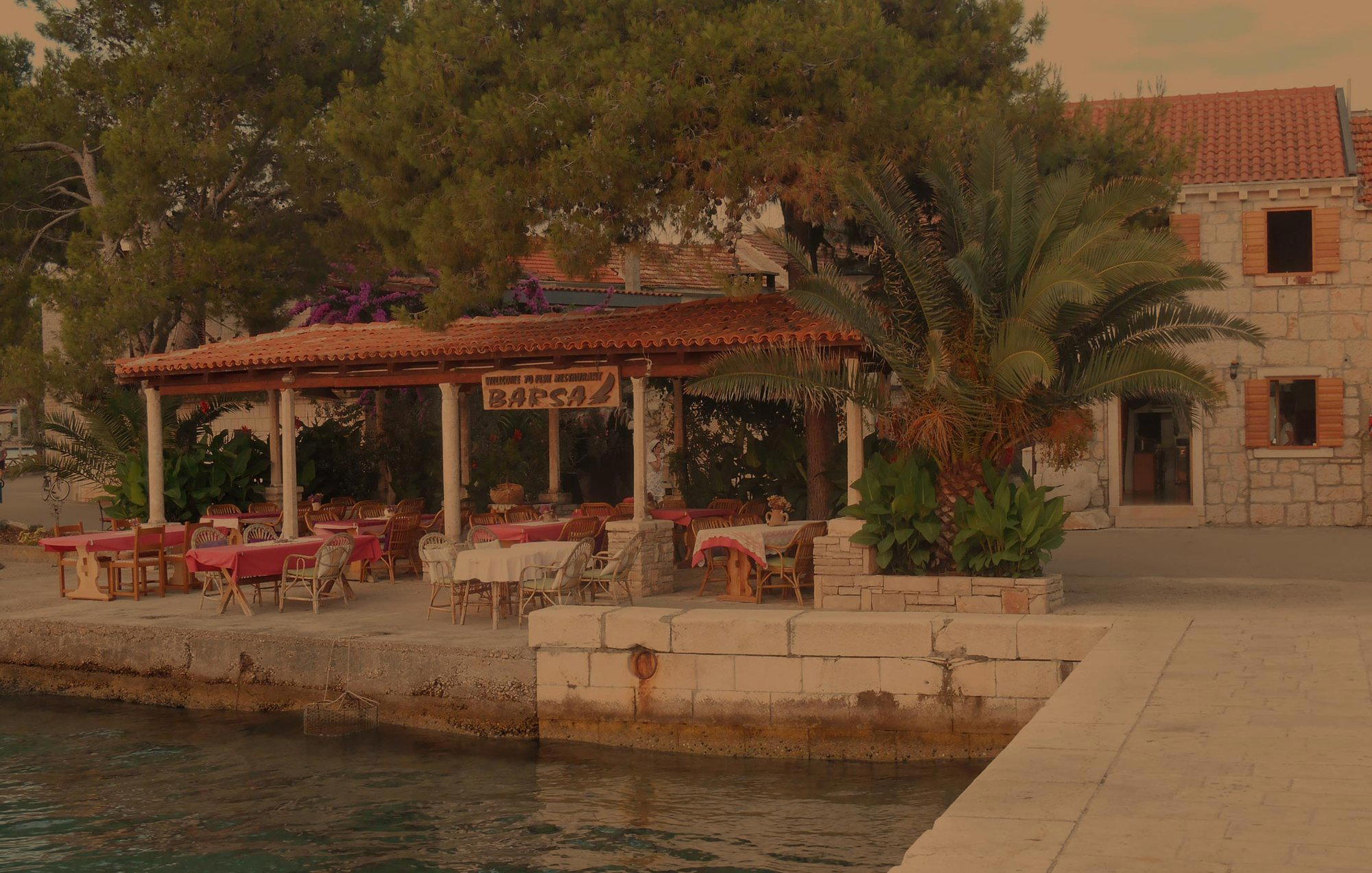 Konoba Barsa restaurant in Loviste, Croatia