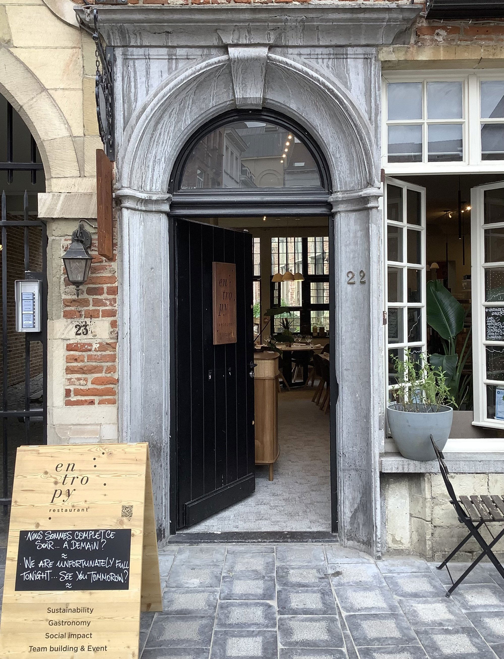 Entropy, Restaurant in Brussels