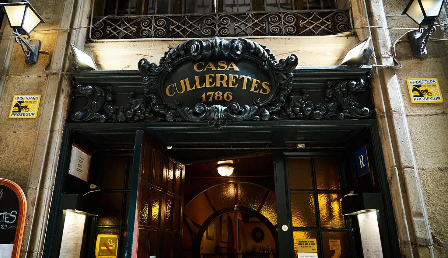 Can Culleretes restaurant in Barcelona, Spain