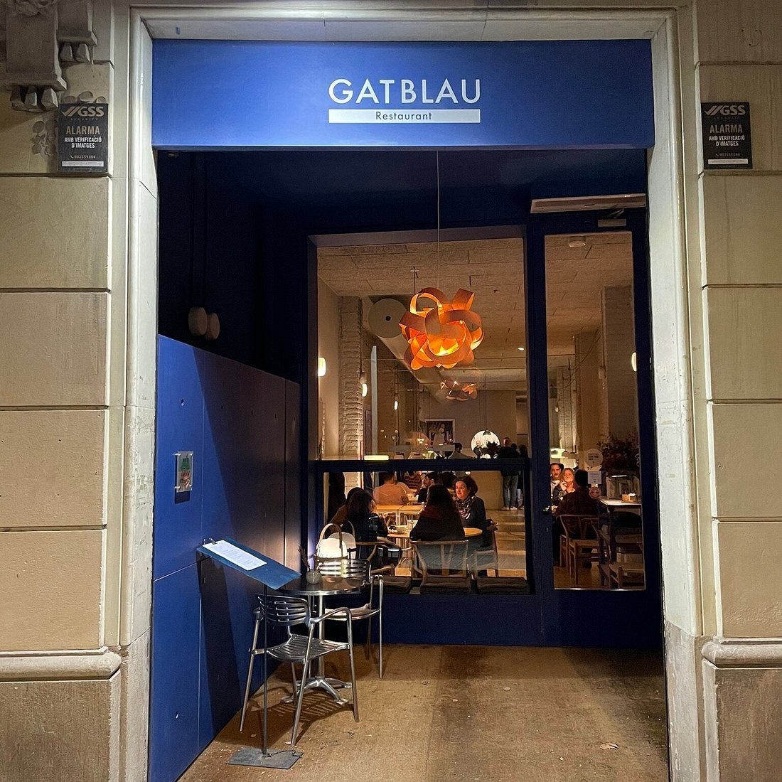 Gatblau restaurant in Barcelona, Spain