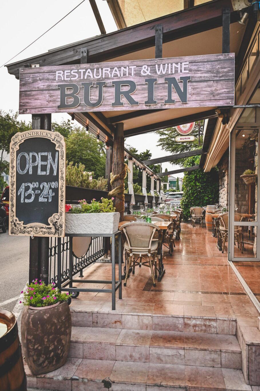 Burin restaurant in Crikvenica, Croatia