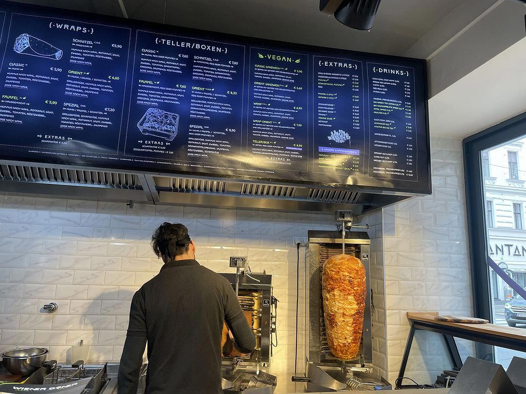Wiener Kebap restaurant in Vienna, Austria