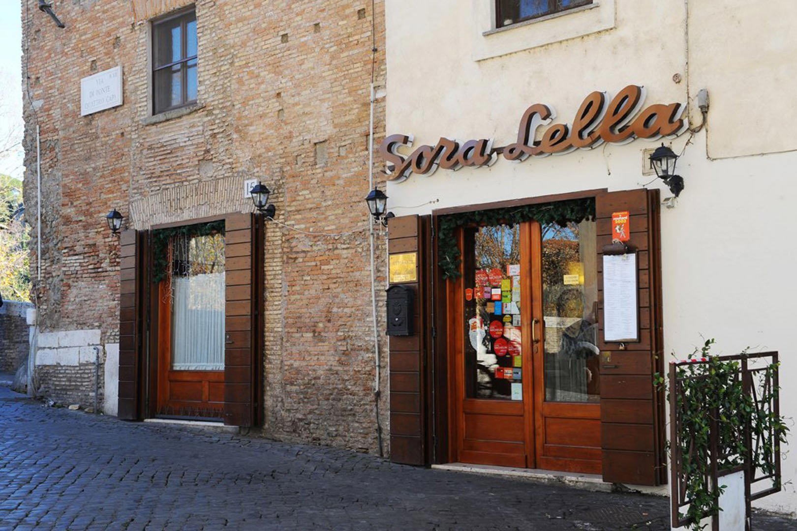 Sora Lella restaurant in Rome, Italy