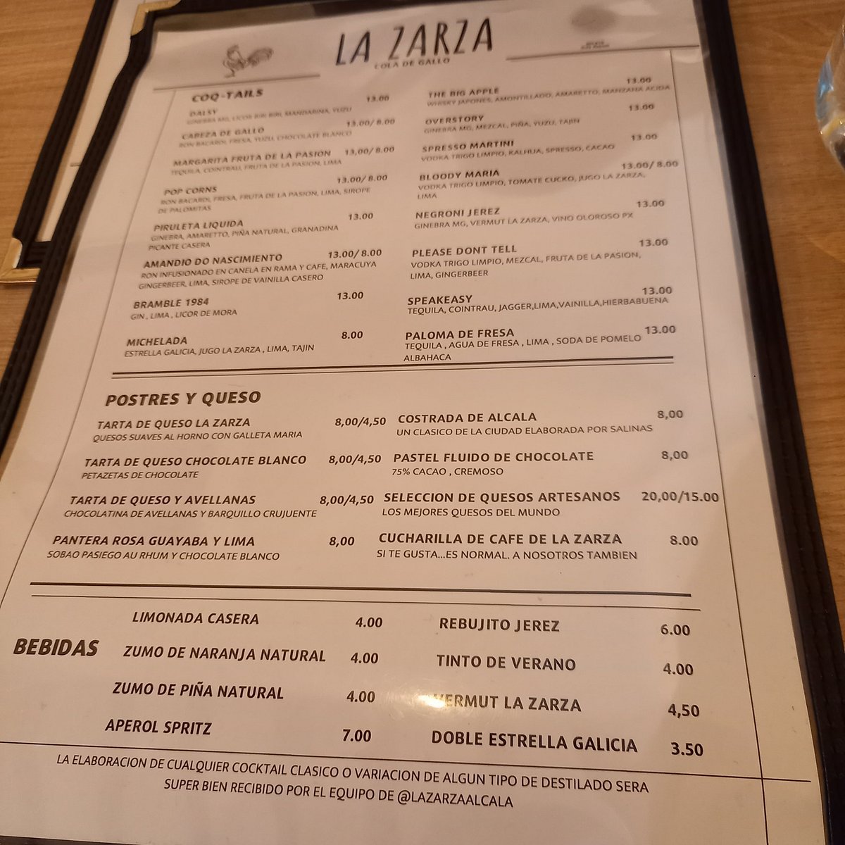 La Zarza restaurant in Alcala De Henares, Spain