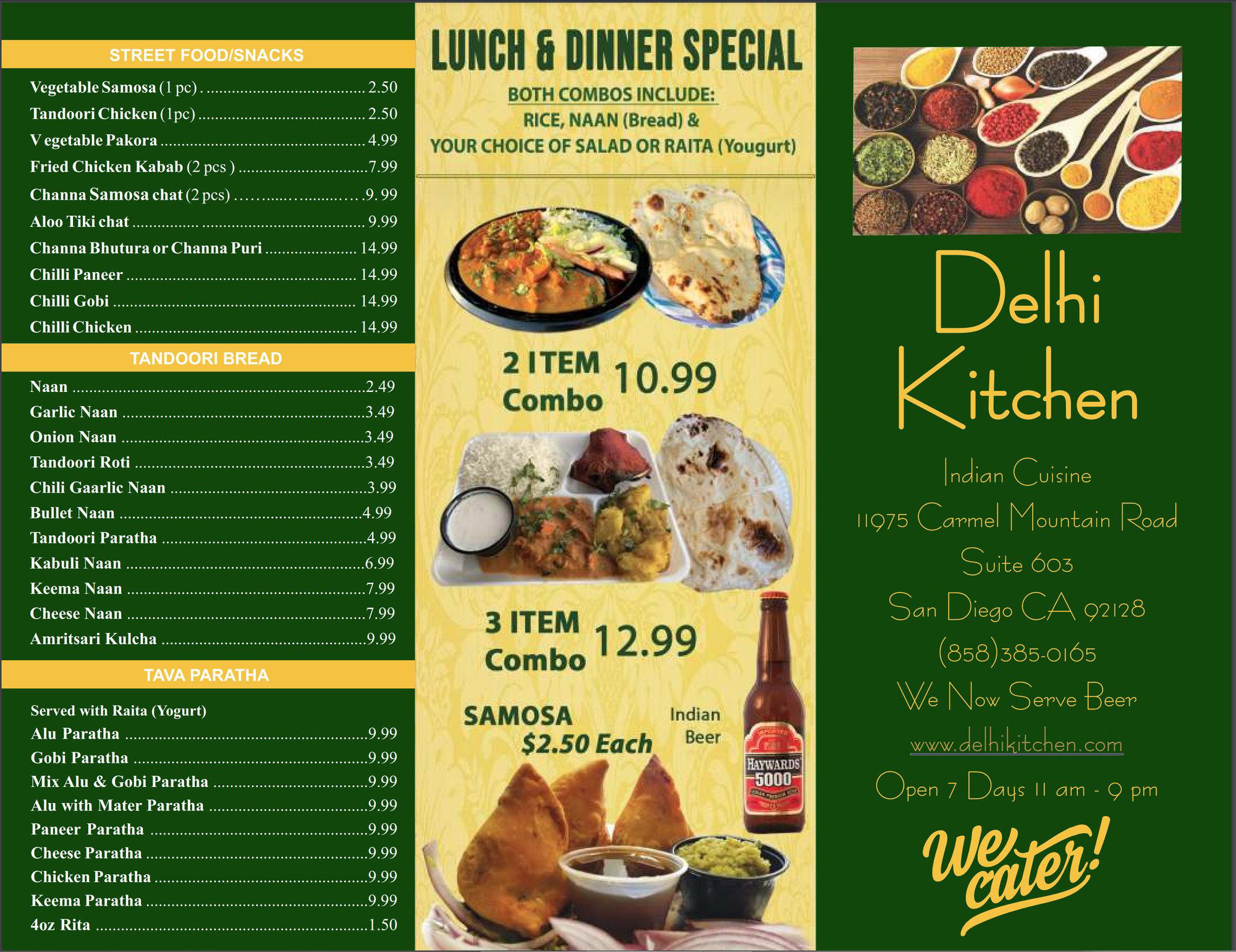 Delhi Kitchen restaurant in San Diego, United States