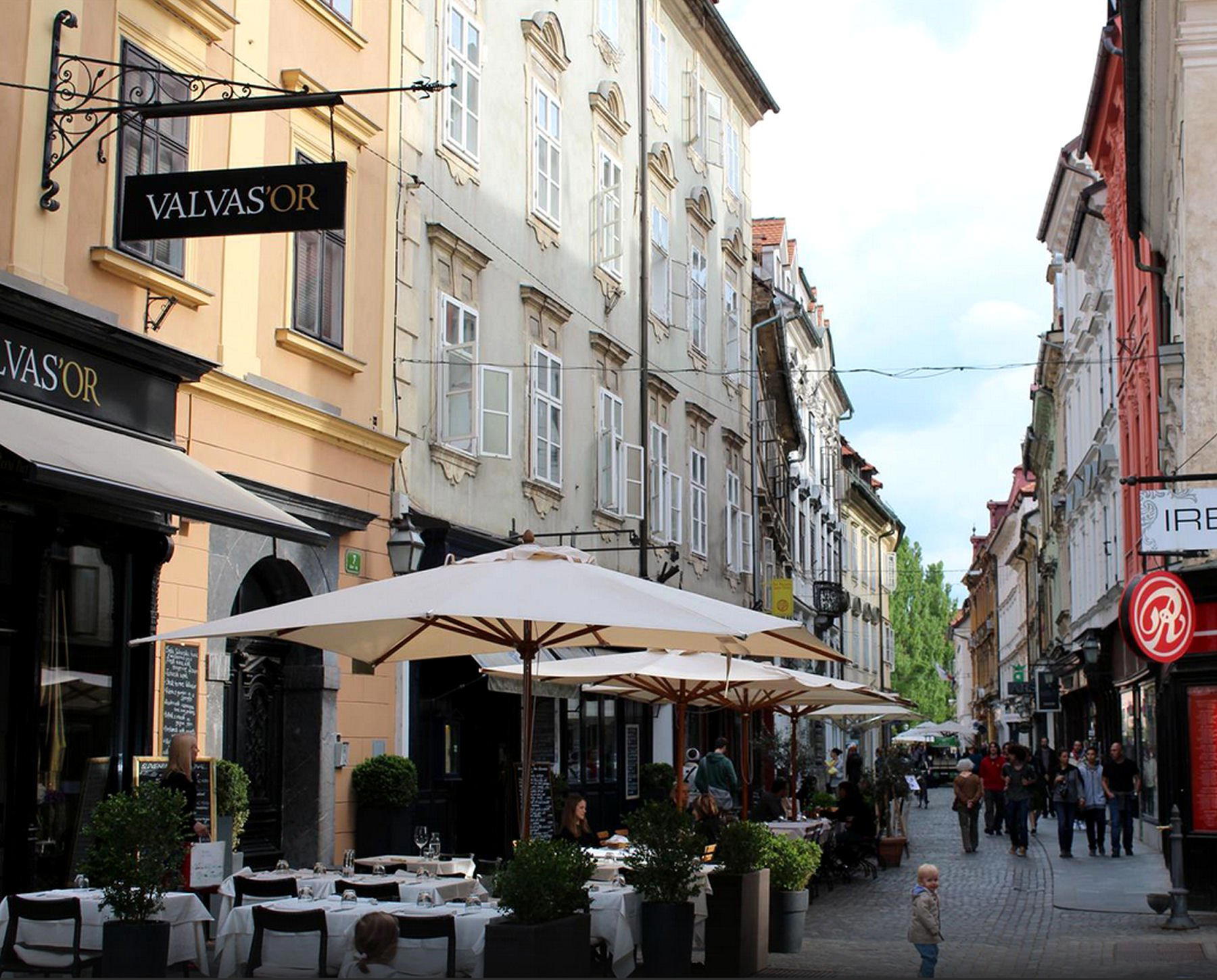 Valvas'or restaurant in Ljubljana, Slovenia