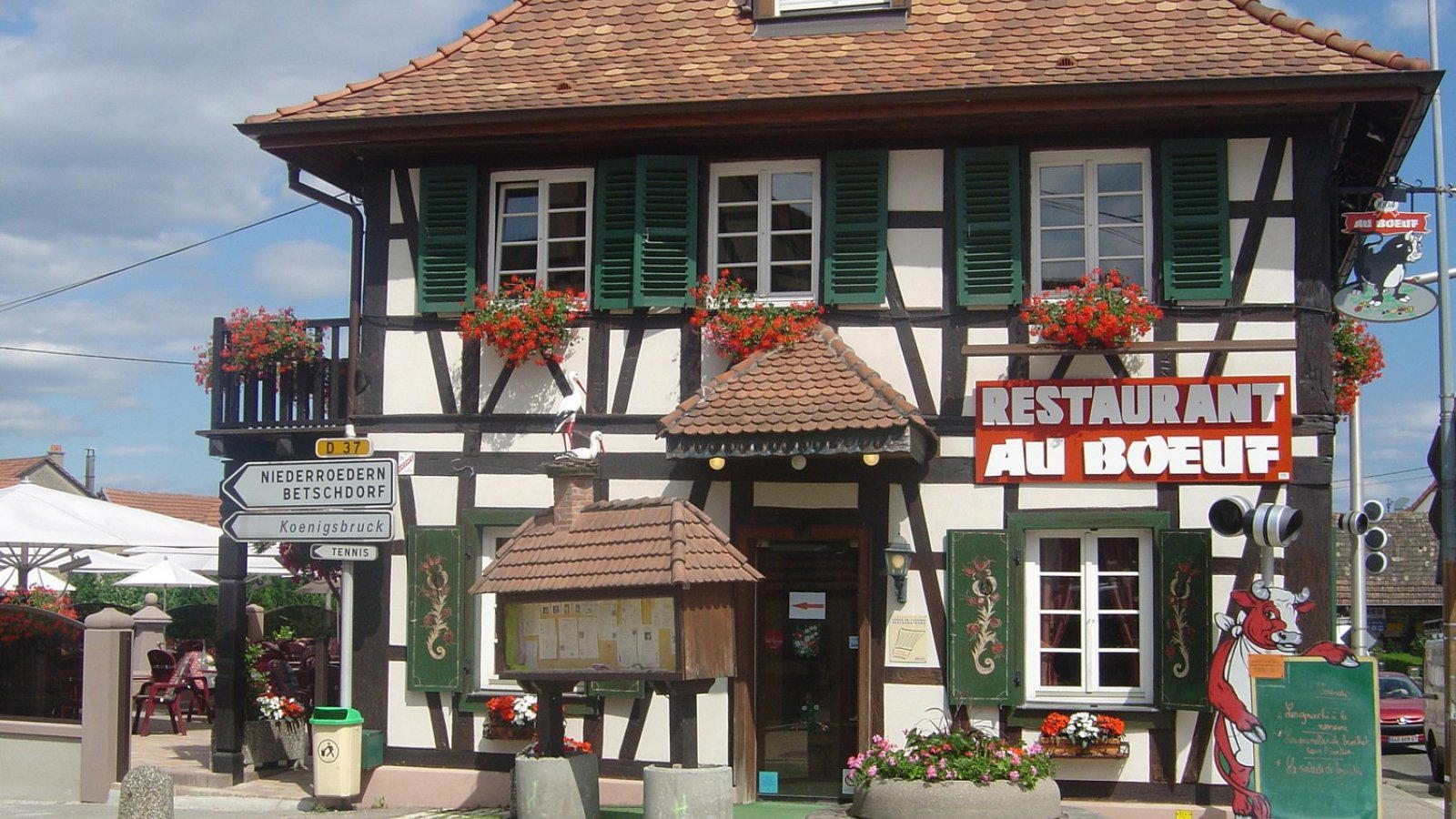 Au Boeuf restaurant in Soufflenheim, France