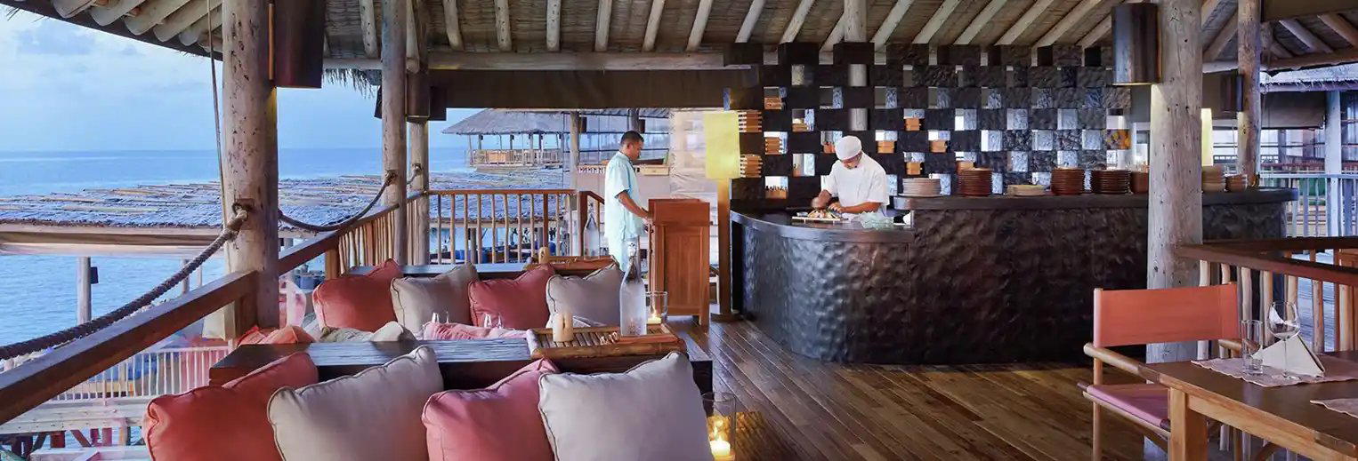 Zen restaurant in Laamu Atoll