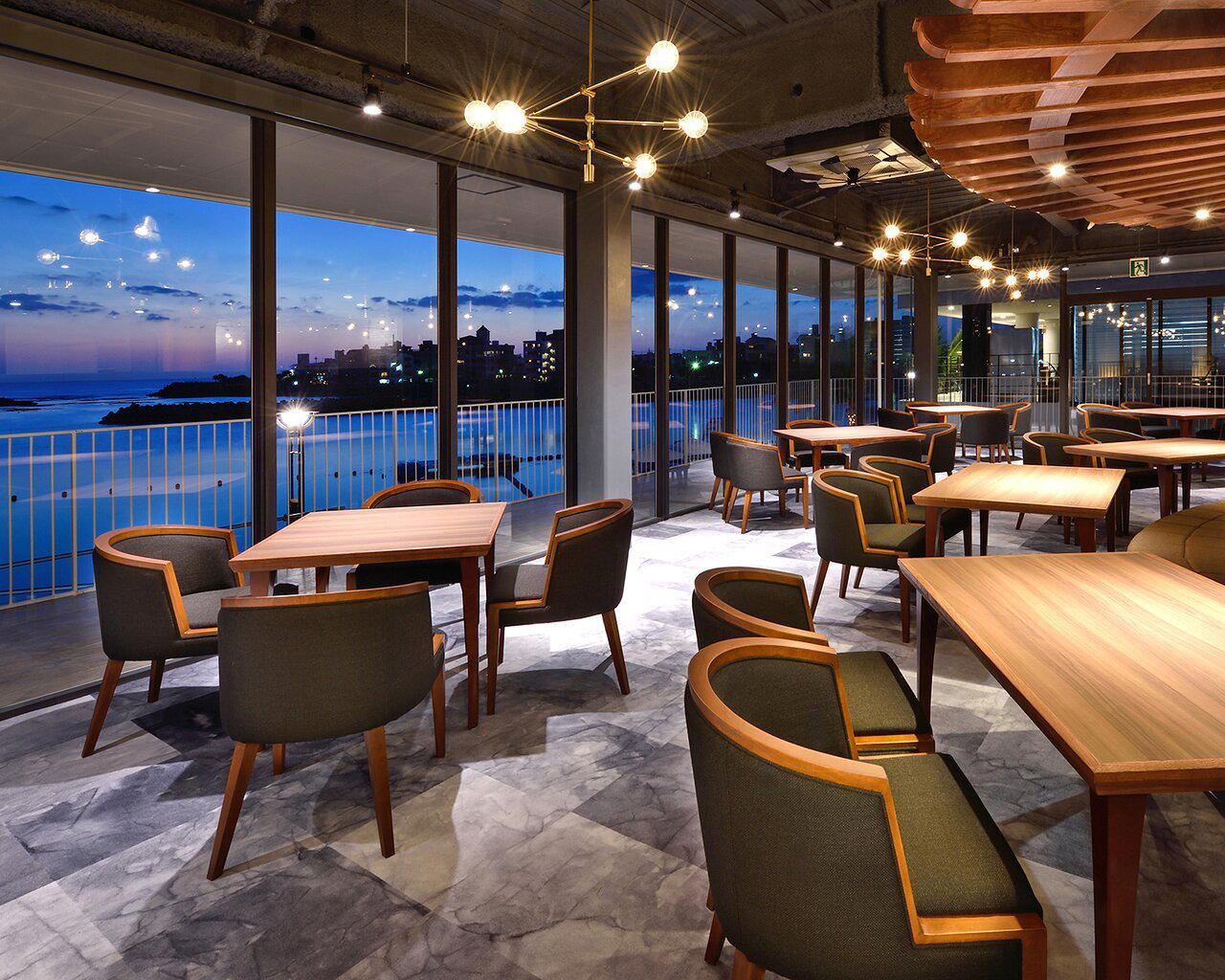 Blue Ocean Steak restaurant in Nakagami District, Japan