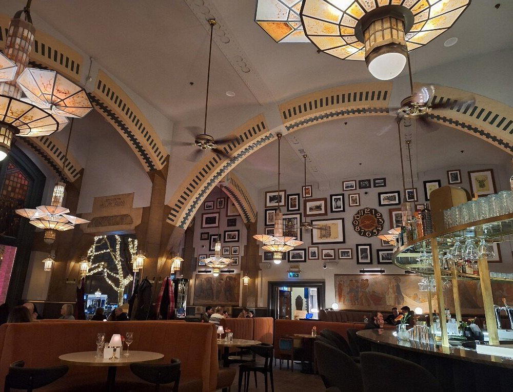 Cafe Americain restaurant in Amsterdam, Netherlands