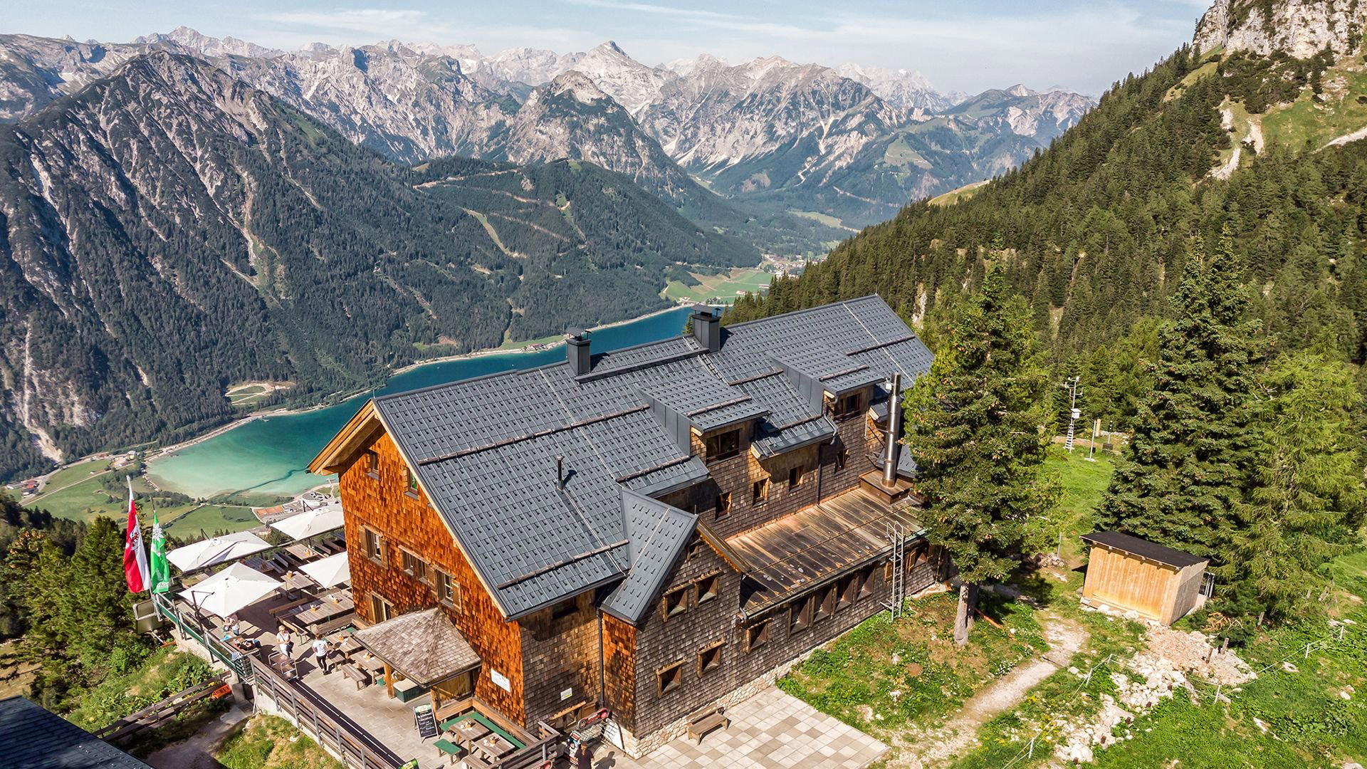 Erfurter Hütte restaurant in Eben Am Achensee, Austria