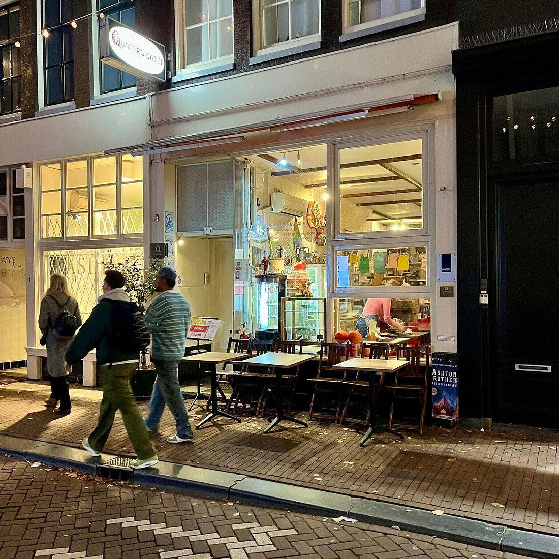 Quattro Gatti restaurant in Amsterdam, Netherlands