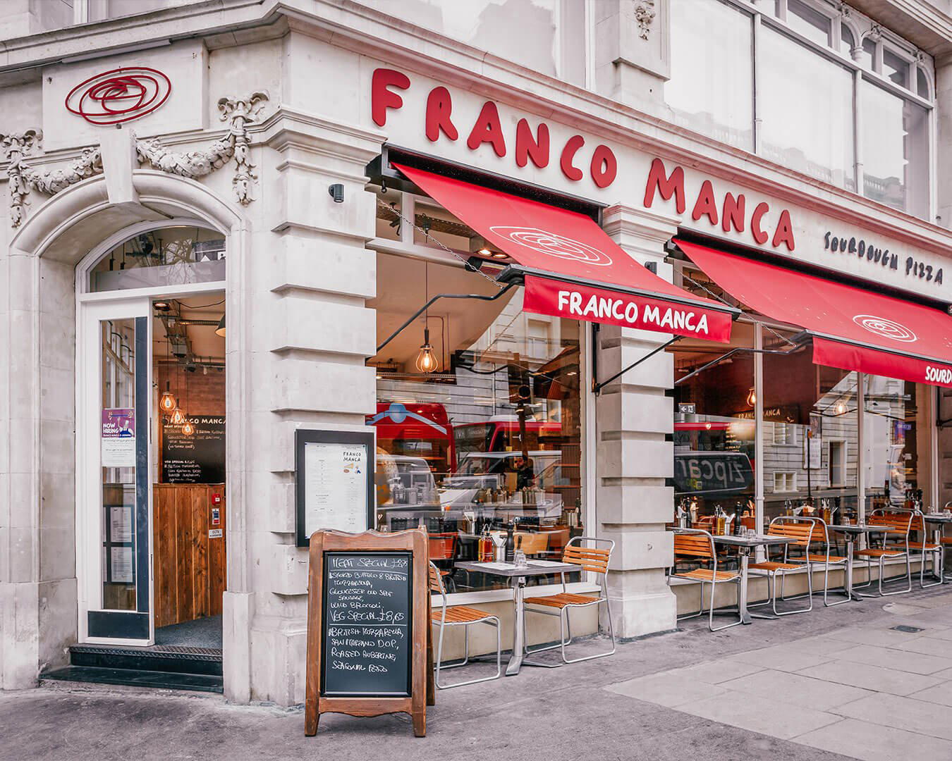 Franco Manca restaurant in London, United Kingdom