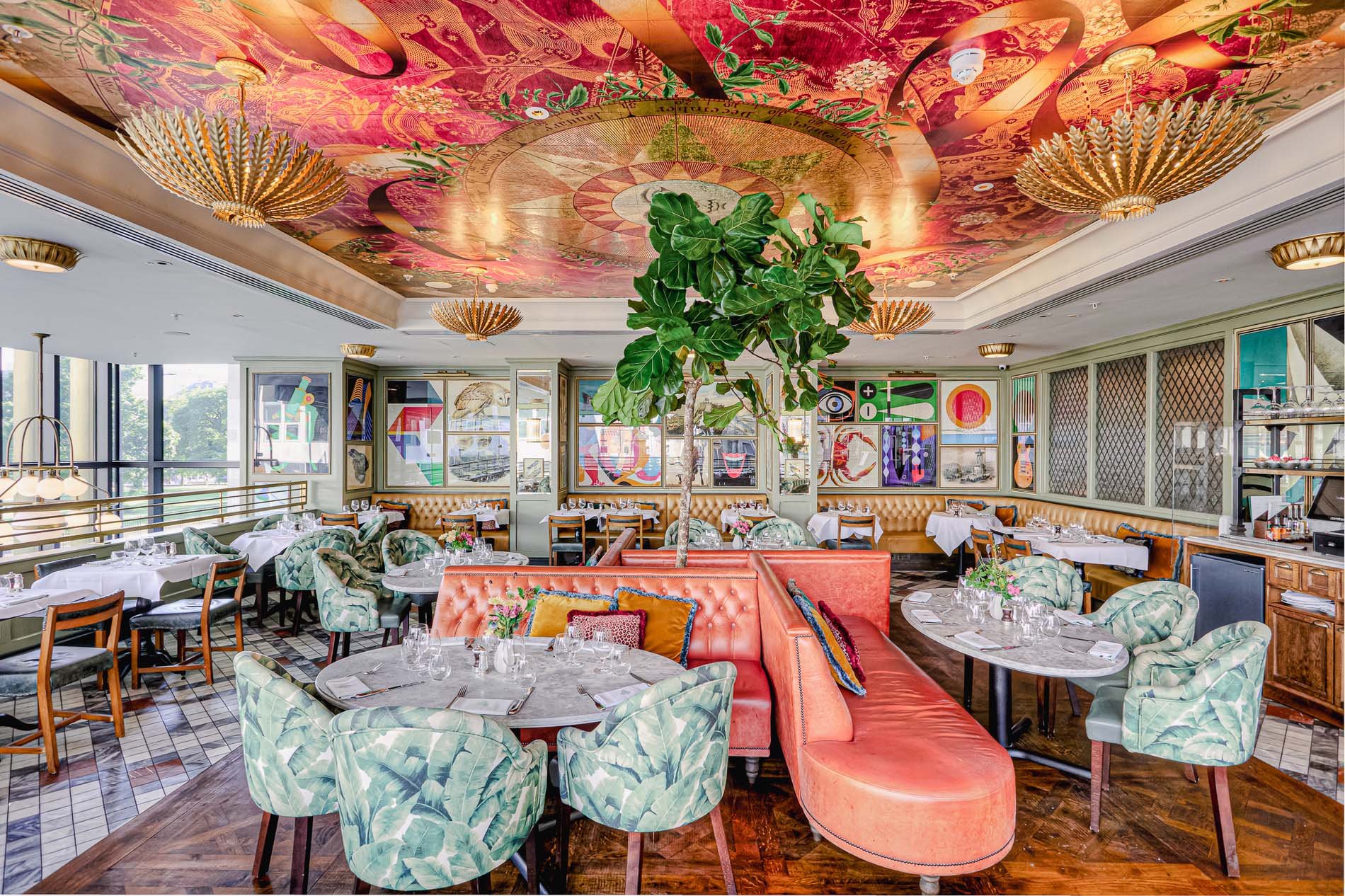The Ivy on the Square restaurant in Edinburgh, United Kingdom