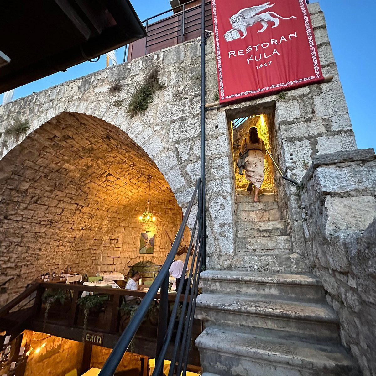 Peterokutna Kula restaurant in Porec, Croatia