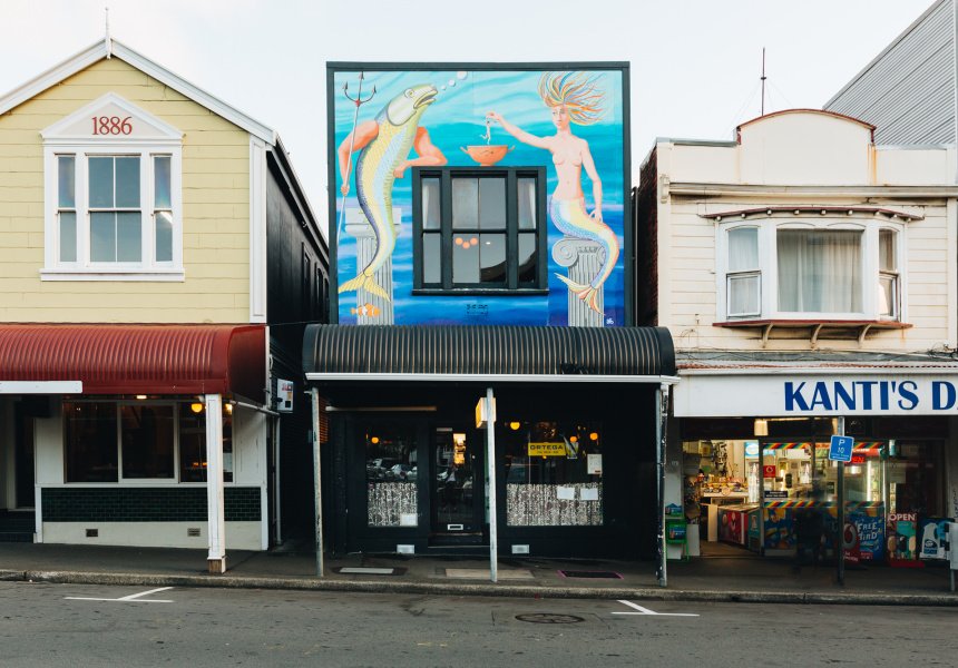 Ortega Fish Shack restaurant in Mount Victoria, New Zealand
