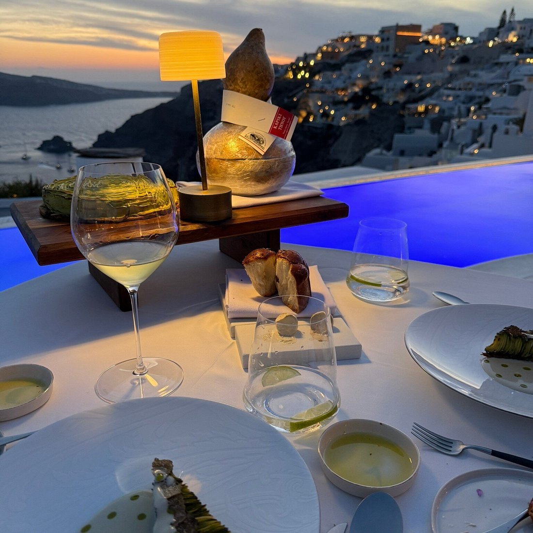 Botrini's Santorini restaurant in Oia, Greece