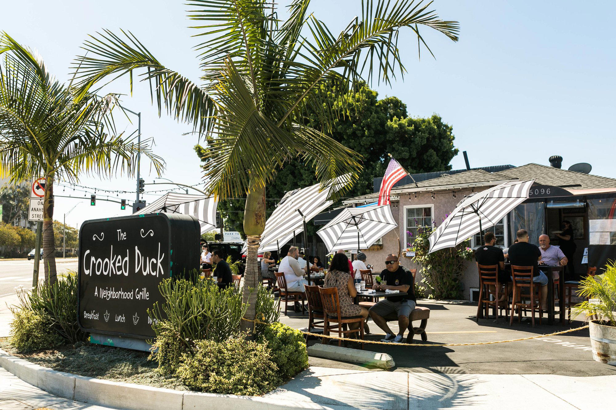The Crooked Duck restaurant in Long Beach, United States