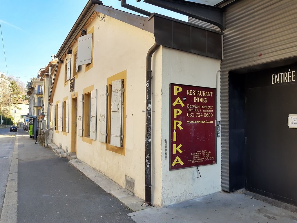 Paprika restaurant in Neuchâtel, Switzerland
