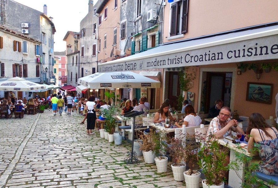 Tutto Bene restaurant in Rovinj, Croatia
