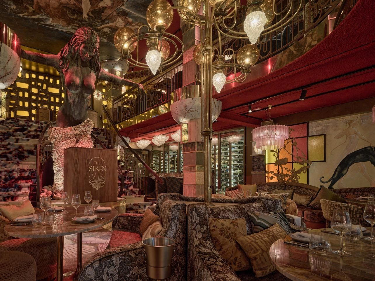The SIREN restaurant in Amsterdam, Netherlands