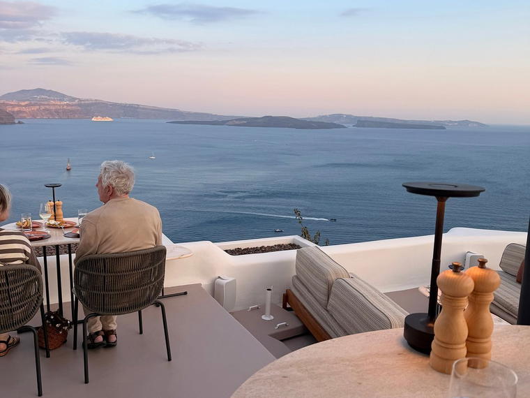Adami Restaurant, Santorini, Greece