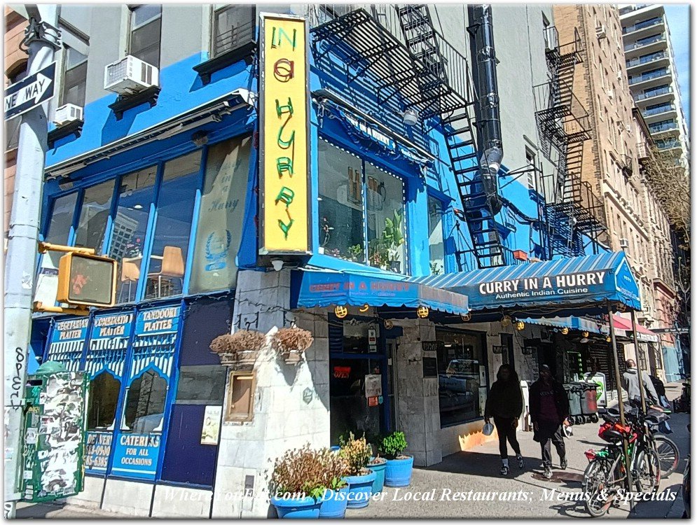 Curry In a Hurry restaurant in New York City, United States