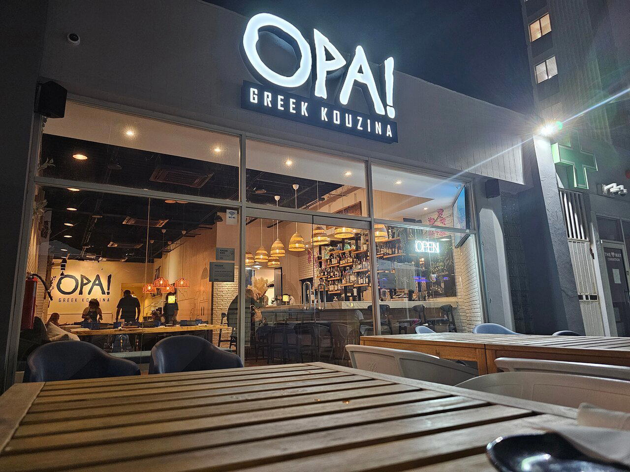 OPA Greek Kouzina restaurant in San Juan, Puerto Rico