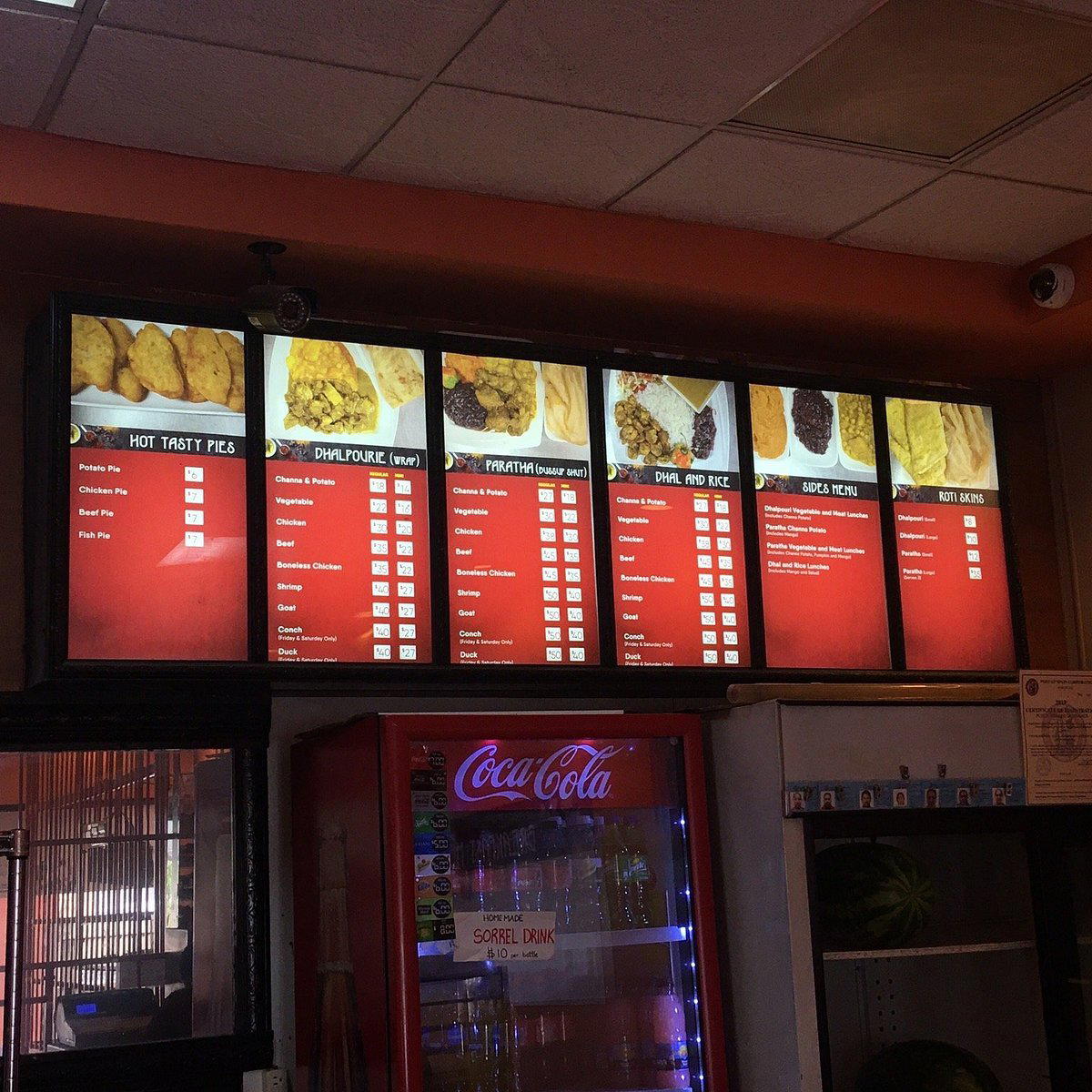 Don's Roti Shop restaurant in Petit Valley