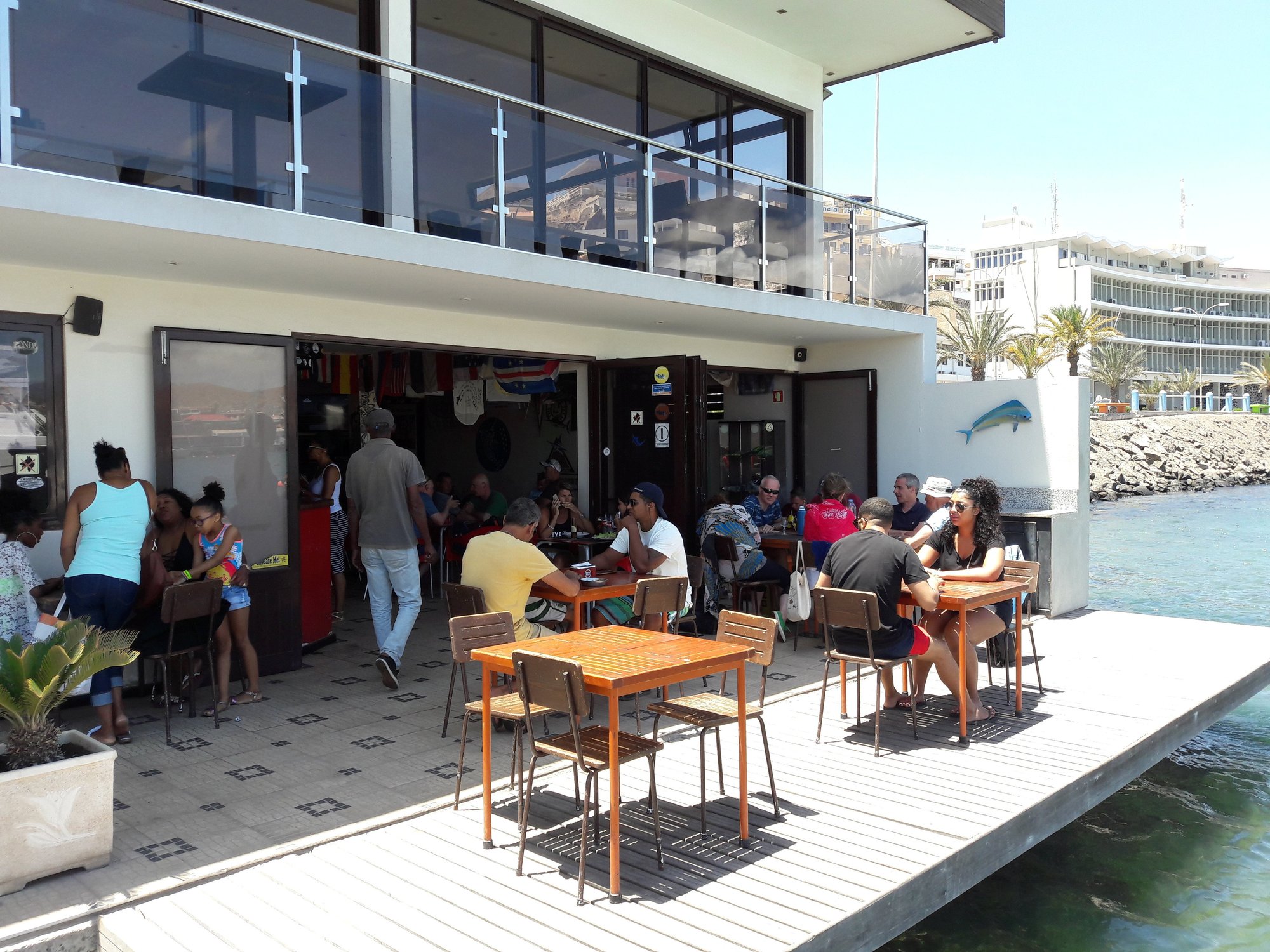 Bayview restaurant in Mindelo, Cape Verde