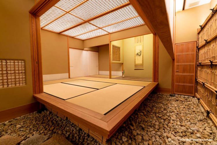Ryotei Cerulean Tower Sukiya restaurant in Tokyo, Japan